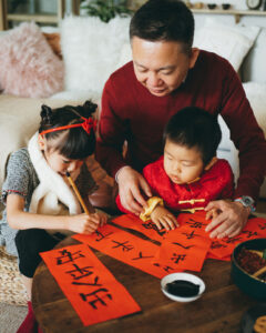 celebrating chinese new year as a family